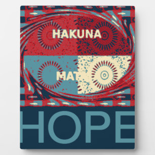Peaceful Hope: A Calming Design Hakuna Matata Plaque