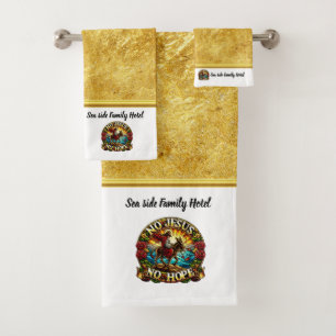 Peaceful Jesus Brings Hope to All Bath Towel Set