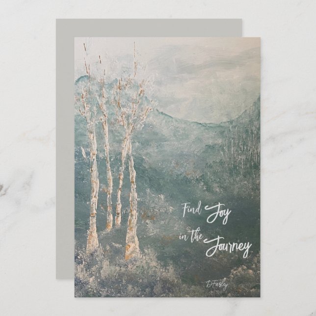 Peaceful Journey Flat Notecard (Front/Back)