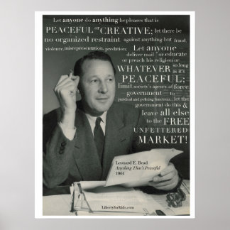 "Peaceful," L. E. Read Poster