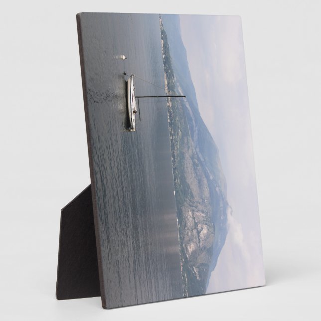 Peaceful Lake Como Plaque (Side)