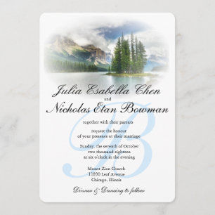Peaceful Lakeside Wedding or Your Occasion Invites