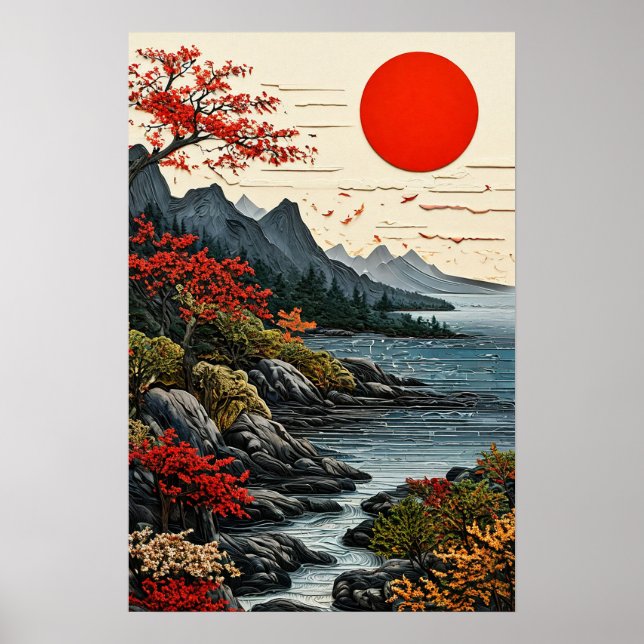  Peaceful Landscape Decor Mountains and forest 🌲 (Front)