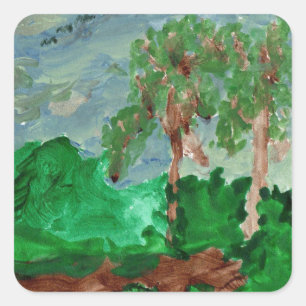 Peaceful landscape stickers