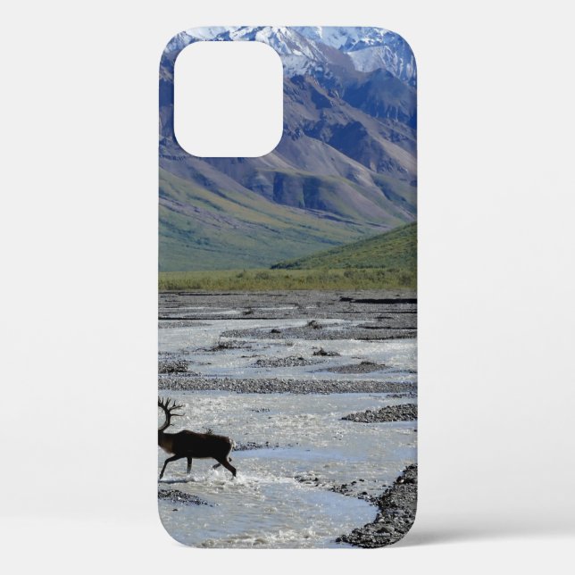 PEACEFUL LANDSCAPE WITH REINDEER Case-Mate iPhone CASE (Back)