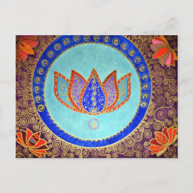 Peaceful Lotus Dreams Postcard (Front)