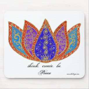Peaceful Lotus Mouse Pad