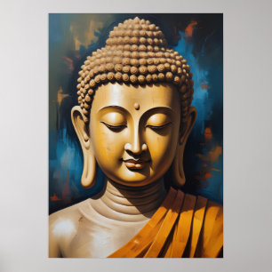 Peaceful Meditating Buddha   Art Poster