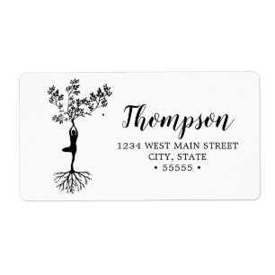 Peaceful Meditation Yoga Return Label