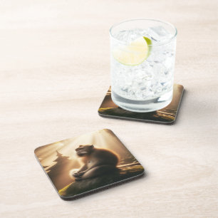 Peaceful Monkey Beverage Coaster