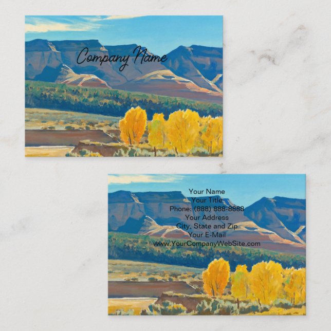 Peaceful Morning by Maynard Dixon Business Card (Front/Back)