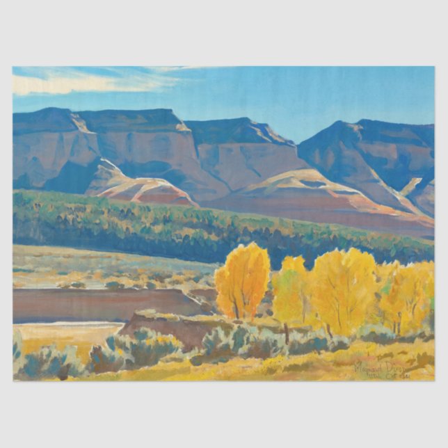 Peaceful Morning by Maynard Dixon Tissue Paper (Front)