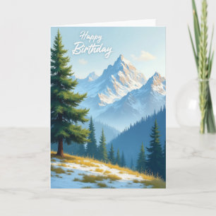 Peaceful Mountain Vista Card