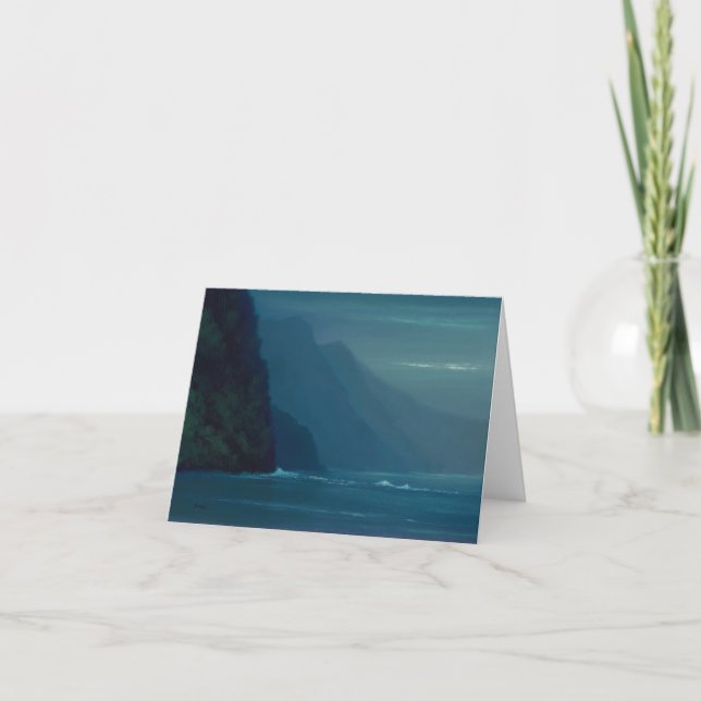 Peaceful Na'Pali Coast - Note Card (Front)