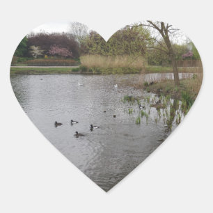 Peaceful Nature Heart Sticker