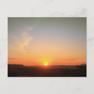 Peaceful Nature Sunset Landscape Postcard