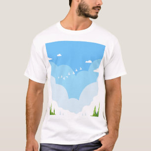 Peaceful Nature View Minimalist Uni gender T Shirt