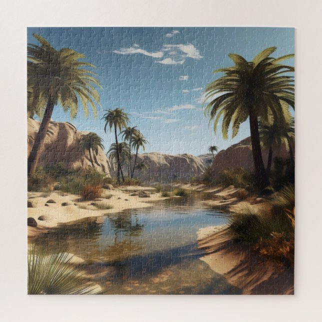 Peaceful Oasis Jigsaw Puzzle (Vertical)