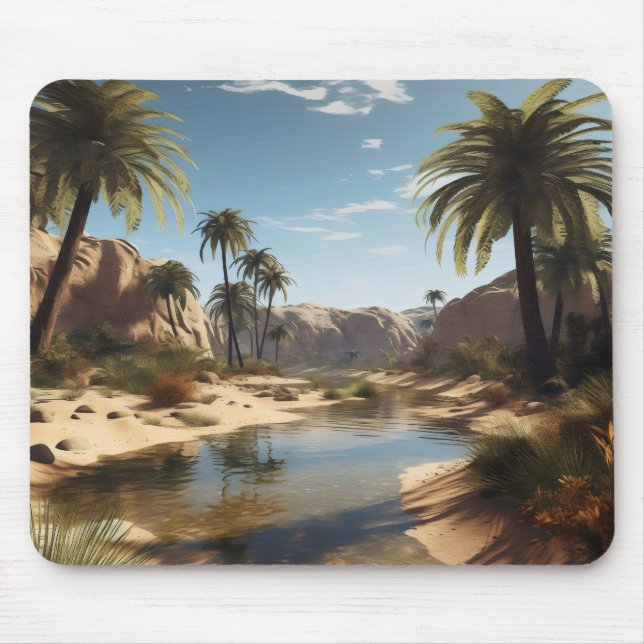 Peaceful Oasis Mouse Pad (Front)