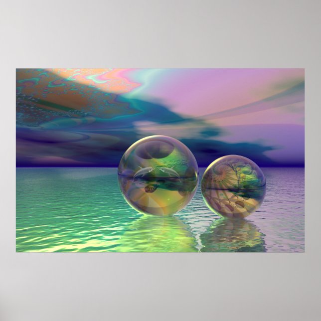 Peaceful ocean poster (Front)