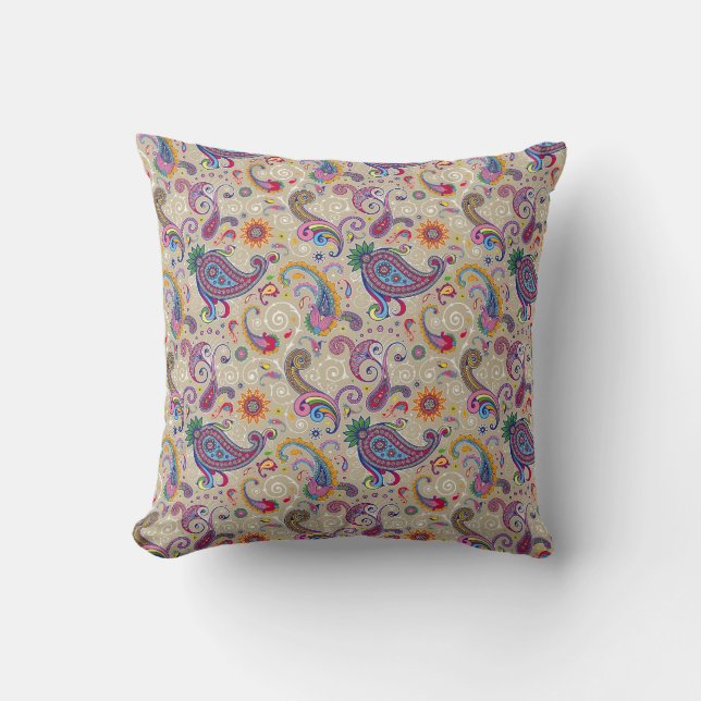 Peaceful Paisley Cushion (Front)