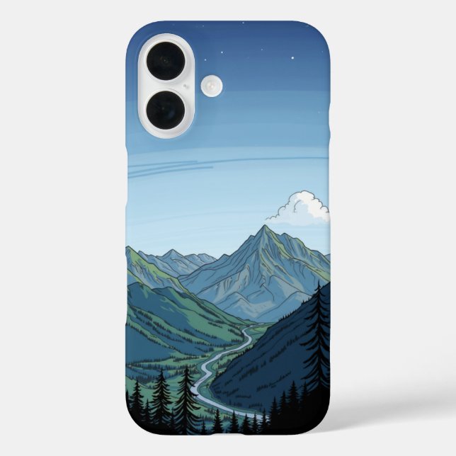Peaceful Path: A Nature-Inspired Doodle Case-Mate iPhone Case (Back)