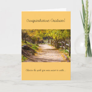 Peaceful Path Graduation Greeting Card