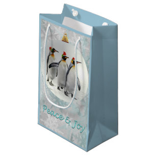 Peaceful Penguins Christmas Gift Bag