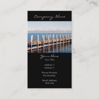 Peaceful Pier Photo Business Card