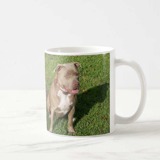 Peaceful Pitbull Coffee Mug (Right)