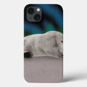 Peaceful Polar Bear Arctic Nature Illustration iPhone 13 Case