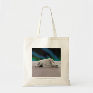 Peaceful Polar Bear Arctic Nature Illustration Tote Bag