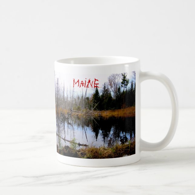 Peaceful Pond in Maine Coffee Mug (Right)