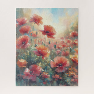 Peaceful Poppy Meadow Jigsaw Puzzle