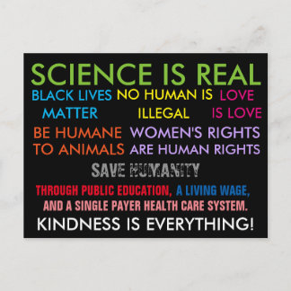 Peaceful Protest postcard