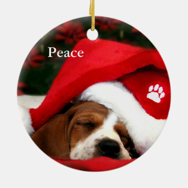 Peaceful Puppy Ornament (Back)