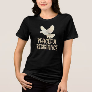 Peaceful Resistance, Bird Lover Tri-Blend Shirt