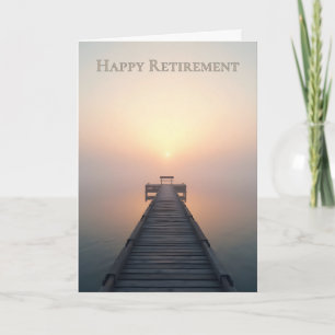 Peaceful Retirement Greeting Design Thank You Card