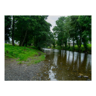 Peaceful River Elwy Shores in St. Asaph Poster
