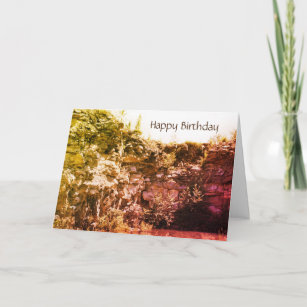 Peaceful Rock Quarry Nature Birthday  Card