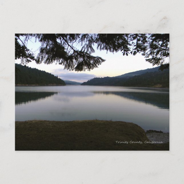 Peaceful Ruth Lake....... Postcard (Front)