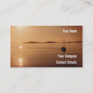 Peaceful Scilly Isles Sunset Cornwall England Card