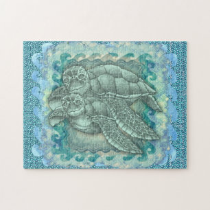 Peaceful Sea Turtles  Jigsaw Puzzle