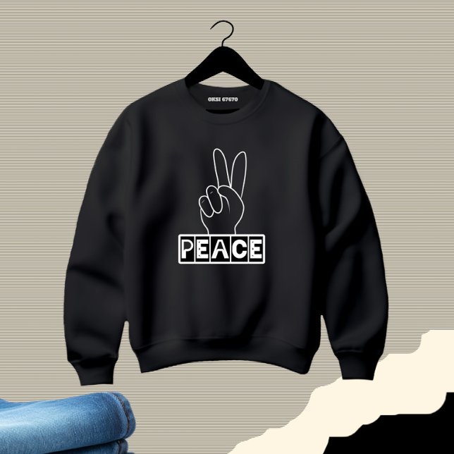 Peaceful sign sweatshirt (Creator Uploaded)