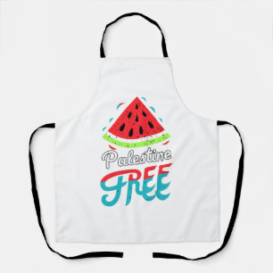 Peaceful Slices Watermelon Free Palestine - Suppor Apron
