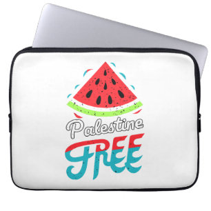 Peaceful Slices Watermelon Free Palestine - Suppor Laptop Sleeve