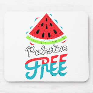 Peaceful Slices Watermelon Free Palestine - Suppor Mouse Pad