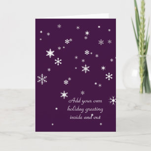 Peaceful Snow Falling Holiday Card