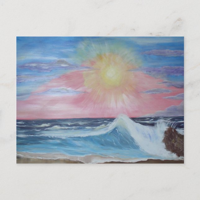 Peaceful Sunset Postcard (Front)