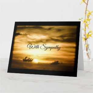 Peaceful Sunset Sympathy or Condolence Card